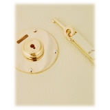 Viola Milano - Valigetta The Light City Gold Lock - Limone Pallido - Handmade in Italy - Luxury Exclusive Collection