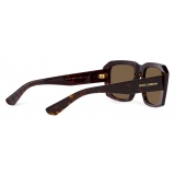 Dolce & Gabbana - Sartoriale Lusso Sunglasses - Havana Dark Brown - Dolce & Gabbana Eyewear