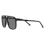 Dolce & Gabbana - Thin Profile Sunglasses - Black Polarized Grey - Dolce & Gabbana Eyewear