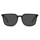 Dolce & Gabbana - Thin Profile Sunglasses - Black Dark Grey - Dolce & Gabbana Eyewear