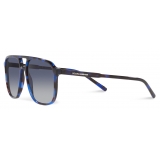 Dolce & Gabbana - Thin Profile Sunglasses - Blue Havana - Dolce & Gabbana Eyewear