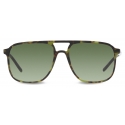 Dolce & Gabbana - Thin Profile Sunglasses - Green Havana - Dolce & Gabbana Eyewear