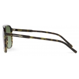 Dolce & Gabbana - Thin Profile Sunglasses - Green Havana - Dolce & Gabbana Eyewear