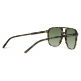 Dolce & Gabbana - Thin Profile Sunglasses - Green Havana - Dolce & Gabbana Eyewear