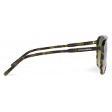 Dolce & Gabbana - Thin Profile Sunglasses - Green Havana - Dolce & Gabbana Eyewear