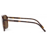 Dolce & Gabbana - Thin Profile Sunglasses - Havana Dark Brown - Dolce & Gabbana Eyewear