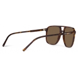 Dolce & Gabbana - Thin Profile Sunglasses - Havana Dark Brown - Dolce & Gabbana Eyewear