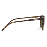 Dolce & Gabbana - Thin Profile Sunglasses - Havana Dark Green - Dolce & Gabbana Eyewear