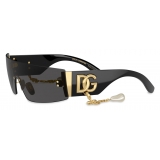 Dolce & Gabbana - Occhiale da Sole Bella - Nero Grigio Scuro - Dolce & Gabbana Eyewear