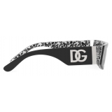 Dolce & Gabbana - DG Crossed Sunglasses - Black Dark Grey - Dolce & Gabbana Eyewear