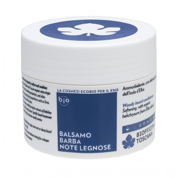 Biofficina Toscana - Balsamo Barba Note Legnose - Linea Uomo - Cosmetici Bio Vegan