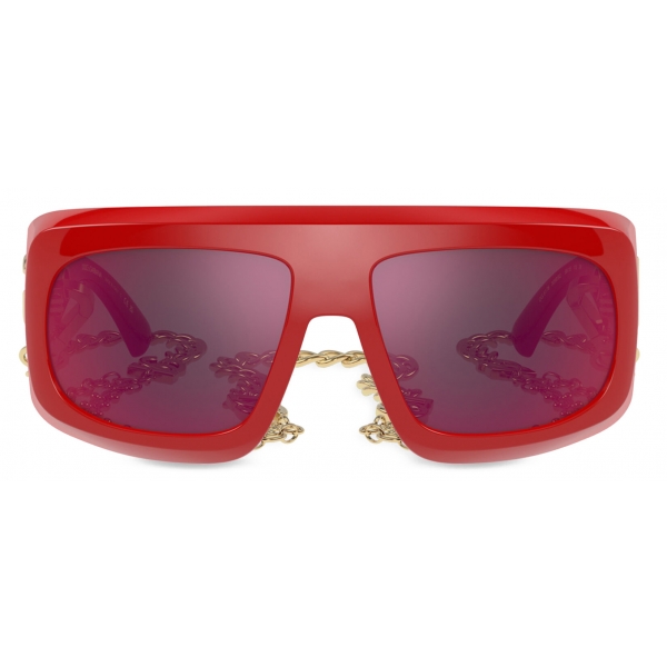 Dolce & Gabbana - Happy Garden Sunglasses - Red - Dolce & Gabbana Eyewear