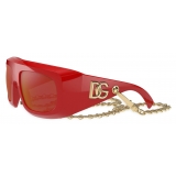 Dolce & Gabbana - Occhiale da Sole Happy Garden - Rosso - Dolce & Gabbana Eyewear