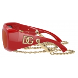 Dolce & Gabbana - Occhiale da Sole Happy Garden - Rosso - Dolce & Gabbana Eyewear