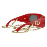 Dolce & Gabbana - Occhiale da Sole Happy Garden - Rosso - Dolce & Gabbana Eyewear