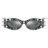 Dolce & Gabbana - Occhiale da Sole Logo - Nero Fumo - Dolce & Gabbana Eyewear