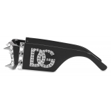 Dolce & Gabbana - Occhiale da Sole Logo - Nero Fumo - Dolce & Gabbana Eyewear