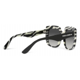 Dolce & Gabbana - New Print Sunglasses - Black Zebra Gradient Grey - Dolce & Gabbana Eyewear