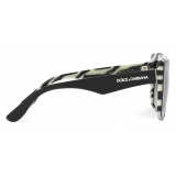 Dolce & Gabbana - Occhiale da Sole New Print - Nero Zebra Grigio Sfumate - Dolce & Gabbana Eyewear