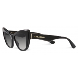 Dolce & Gabbana - Occhiale da Sole New Print - Nero Grigio Sfumate - Dolce & Gabbana Eyewear