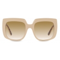 Dolce & Gabbana - Occhiale da Sole New Print - Avorio Leo Marrone Sfumato - Dolce & Gabbana Eyewear