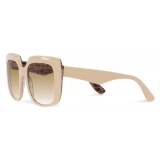 Dolce & Gabbana - Occhiale da Sole New Print - Avorio Leo Marrone Sfumato - Dolce & Gabbana Eyewear