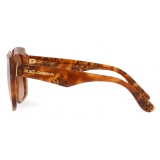 Dolce & Gabbana - Occhiale da Sole New Print - Avana Leo Marrone Sfumato - Dolce & Gabbana Eyewear