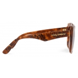 Dolce & Gabbana - Occhiale da Sole New Print - Avana Leo Marrone Sfumato - Dolce & Gabbana Eyewear