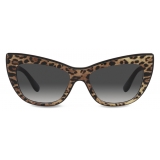 Dolce & Gabbana - New Print Sunglasses - Havana Leo Gradient Grey - Dolce & Gabbana Eyewear