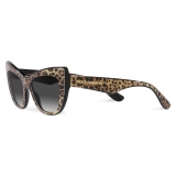 Dolce & Gabbana - Occhiale da Sole New Print - Avana Stampa Leo Grigio Sfumato - Dolce & Gabbana Eyewear