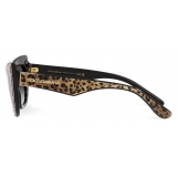 Dolce & Gabbana - Occhiale da Sole New Print - Avana Stampa Leo Grigio Sfumato - Dolce & Gabbana Eyewear