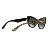 Dolce & Gabbana - Occhiale da Sole New Print - Avana Stampa Leo Grigio Sfumato - Dolce & Gabbana Eyewear