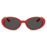 Dolce & Gabbana - Occhiale da Sole Re-Edition | Rosso - Rosso Grigio Scuro - Dolce & Gabbana Eyewear