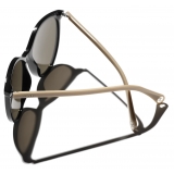 Chanel - Pantos Sunglasses - Black Beige Brown - Chanel Eyewear