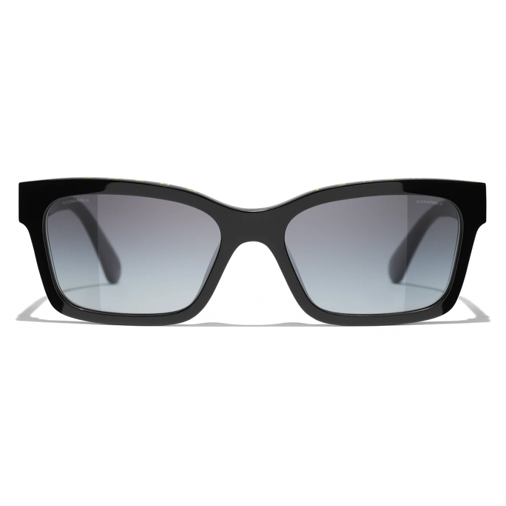 Chanel - Square Sunglasses - Black Yellow Gray Gradient - Chanel Eyewear -  Avvenice