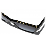 Chanel - Square Sunglasses - Black Yellow Gray Gradient - Chanel Eyewear
