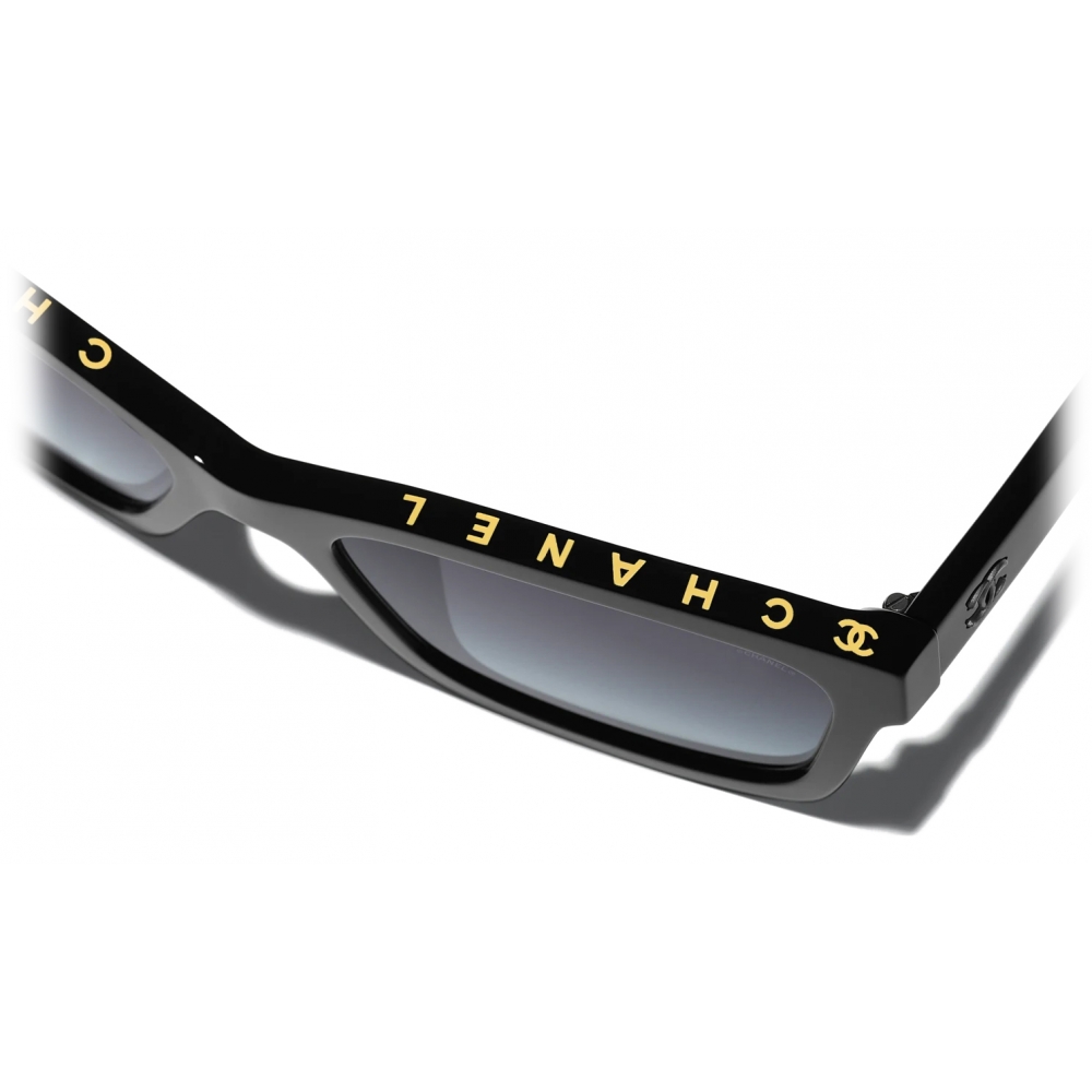Chanel 5417 Sunglasses Black/Grey Square Women