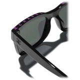 Chanel - Occhiali da Sole Quadrati - Nero Rosa Grigio Sfumate - Chanel Eyewear