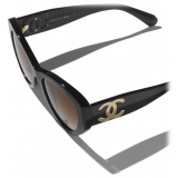 Chanel - Butterfly Sunglasses - Black Brown Gradient - Chanel Eyewear