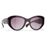 Chanel - Butterfly Sunglasses - Burgundy - Chanel Eyewear