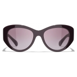 Chanel - Butterfly Sunglasses - Burgundy - Chanel Eyewear