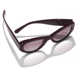 Chanel - Butterfly Sunglasses - Burgundy - Chanel Eyewear