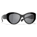 Chanel - Butterfly Sunglasses - Black Gray Polarized - Chanel Eyewear