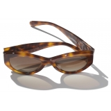 Chanel - Occhiali da Sole a Farfalla - Tartaruga Marrone Polarizzate - Chanel Eyewear