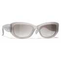 Chanel - Rectangular Sunglasses - Gray - Chanel Eyewear