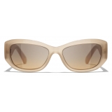 Chanel - Occhiali da Sole Rettangolari - Giallo - Chanel Eyewear