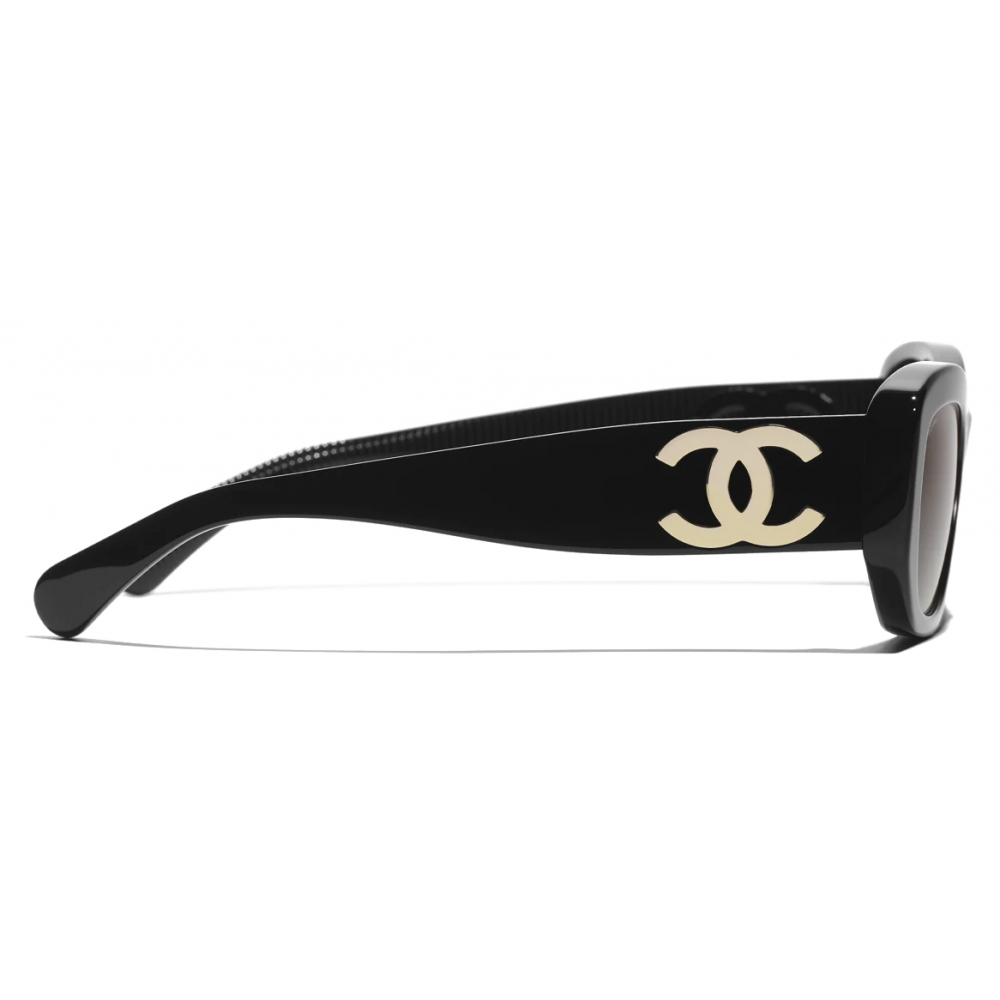 Chanel - Rectangular Sunglasses - Black Brown - Chanel Eyewear - Avvenice
