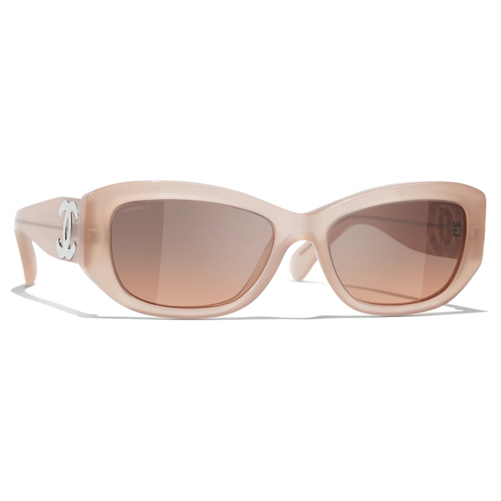 Chanel - Rectangular Sunglasses - Coral - Chanel Eyewear - Avvenice