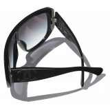 Chanel - Occhiali da Sole a Maschera - Nero Grigio - Chanel Eyewear