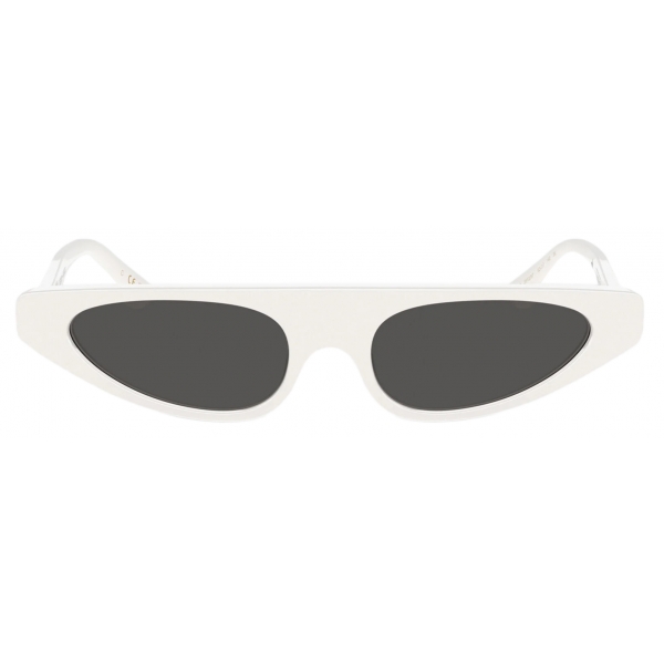 Dolce & Gabbana - Re-Edition DNA Sunglasses - White Dark Grey - Dolce & Gabbana Eyewear